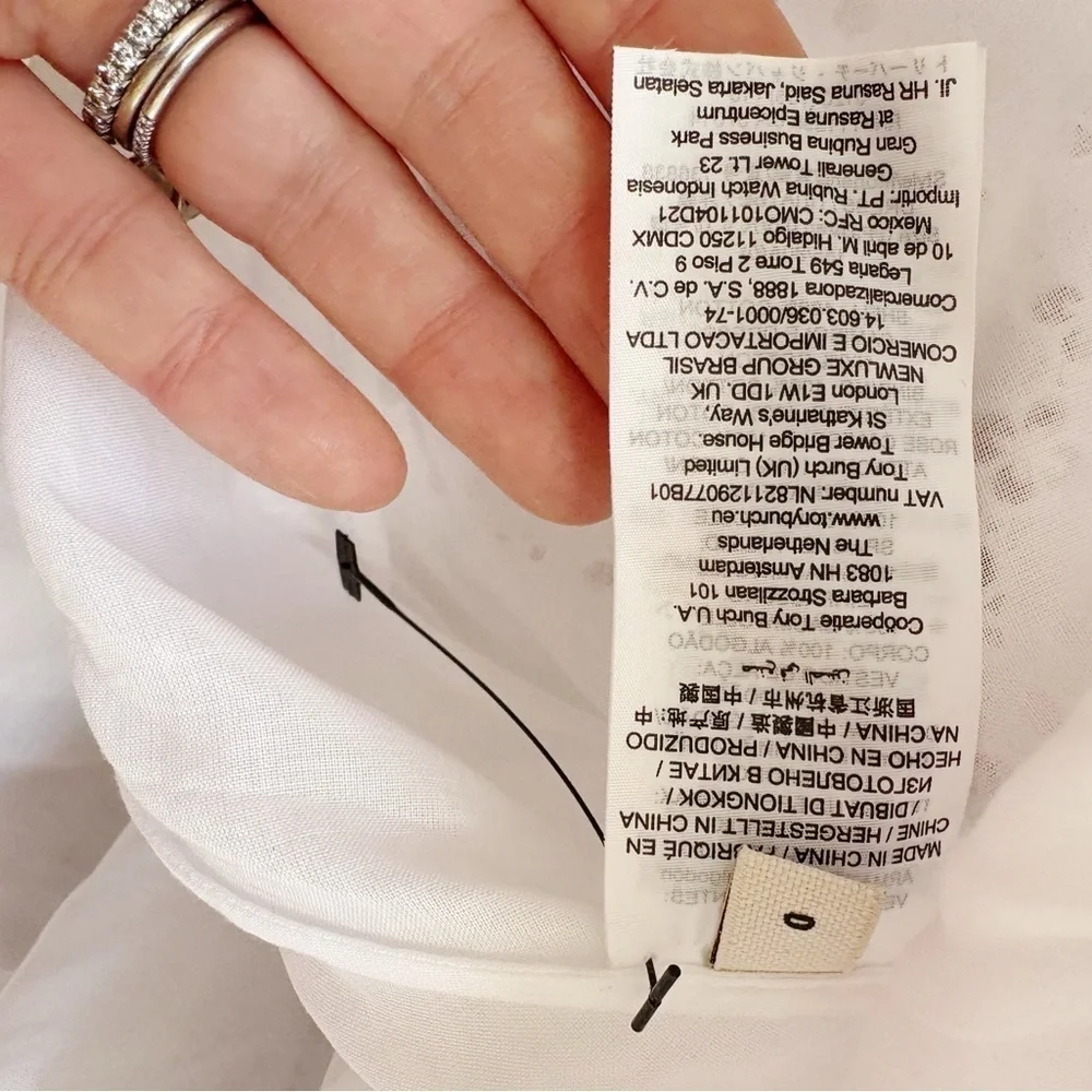 New Tory Burch Honeycomb Eyelet Dress
